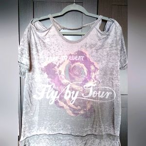 Distressed Free People Tee